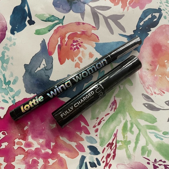 Pur Makeup Lottie Wing Woman Eyeliner Pur Fully Charged Mascara